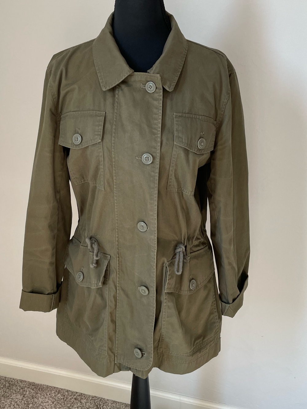 J. Crew Olive Green Utility Jacket size small